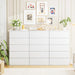 White 5-Drawer Dresser with Large Space