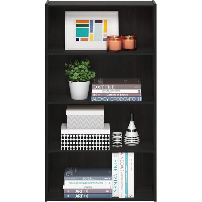 Pasir 4-Tier Bookcase / Bookshelf / Storage Shelves, Espresso