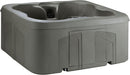 4 Person Plug and Play Square Hot Tub Spa with Black Cover and Hot Tub Spa Side Step for Square and round Hot Tubs, 31" X 16"