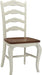 Home Styles French Countryside Oak/White Pair of Chairs with Distressed Oak and Rubbed White Finish 16.5D X 17.75W X 18H In