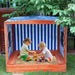 Kids' Outdoor Wooden Sandbox Large，Sandbox with Cover for Backyard with Rainproof and 3 Bench Seats,Outdoor Playhouse Cedar Wood