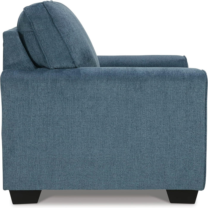 Cashton Modern Upholstered Chair, Blue