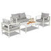Berget 4 - Person Patio Conversation Sets with Cushions