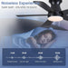 41" Black Low Profile Ceiling Fans with Lights and Remote, Modern Flush Mount Ceiling Fan Light with Quiet Reversible DC Motor for Bedroom Kitchen