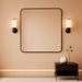Black Framed Vanity Mirror 30x30 Shatterproof HD
