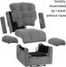 Upgraded 2024 New Power Recliner Chair for Adults, Adjustable Electric Chair Power Reclining Sofa, USB Port, Ultra-Comfy Corduroy Recliner for Living Room, Tool-Less Assembly Single Sofa Gray