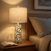Bedside Table Lamps Set of 2 with USB & Night Light, 22'' Farmhouse Bedroom Lamps for Nightstand, Vintage Table Lamps for Bedroom Living Room Home Offce (Bulb Included)