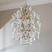Crystal Chandeliers Pendant Light Brass Finish 13In