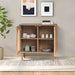Emily 30.2'' 2 - Rattan Door Accent Cabinet with Solid Wood Legs