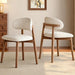 Wooden Dining Chairs Set of 2, Mid Century Modern Side Chairs