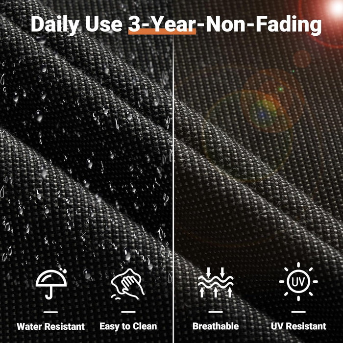 6 Piece Patio Sectional Furniture, Rattan Wicker Coversation Couch Set, Outdoor Sofa Set for outside Porch Balcony Backyard Pool,Black