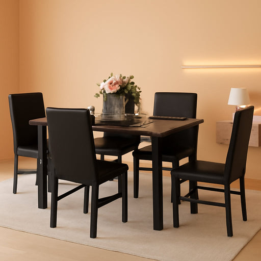 Faux Marble Dining Set, Small Spaces Kitchen, Black