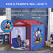 Disney Mickey Mouse Indoor Playhouse with Fabric Tent for Boys and Girls by , Great Sleep or Play Area for Kids - Fits Toddler Bed