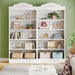 73 Inch Tall 5 Tier White Bookshelves, Modern 5-Shelf White Library Bookcase with Shelves, Freestanding Etagere Shelving Unit for Living Room/Home (1)
