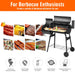 Outdoor BBQ Grill Charcoal Barbecue Pit Patio Backyard Meat Cooker Smoker