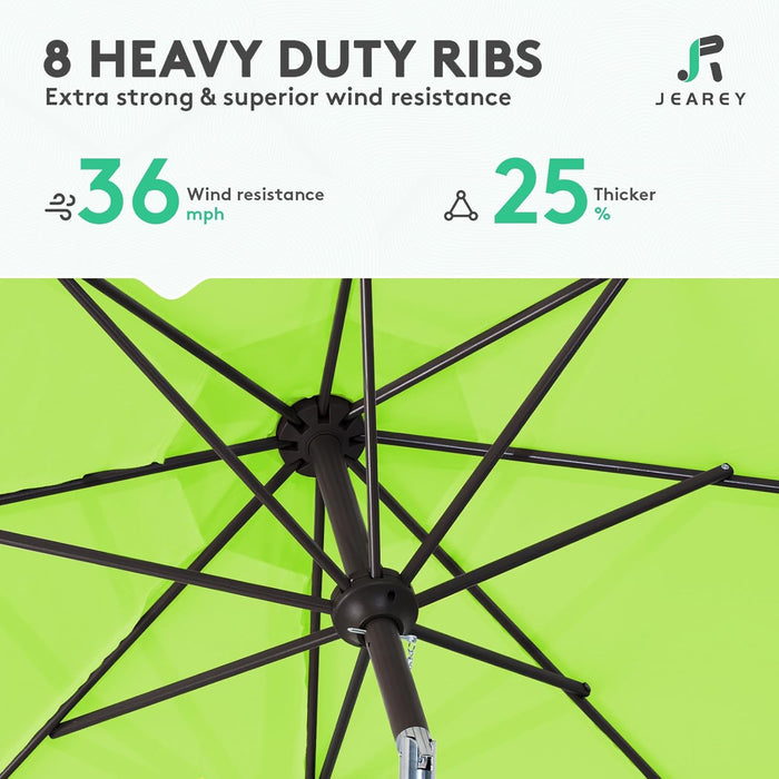 9FT Outdoor Patio Umbrella, Market Umbrella, Apple Green