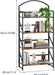 Arched Bookshelf 4 Tier Shelf Storage Organizer Bookcase,No Assembly Folding Book Shelf for Living Room,Bedroom Home Office Rack Bookhelves