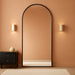 Full Length Mirror, 69"X28" Arched Full Body Mirror, Floor Mirrors with Stand, Body Mirrors Standing Hanging Leaning against Wall,Aluminum Frame Mirrors for Bedroom Cloakroom,Living Room,Black