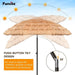 6/6.5/7.5/8Ft Tiki Umbrellas for Outside, UV Protect Thatch Umbrella with Tilt Design, Thatch Patio Umbrella for Outdoor Tiki Bar, Tropical Palapa Tiki Hut Hawaiian Hula Beach Umbrella