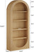 Tribesigns 70.9" Tall Bookshelf, 5-Tier Arched Bookcase with Open Shelves, Wooden Free-Standing Display Shelves with Storage for Living Room, Home Office, Bedroom