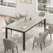 79 Inches Industrial Dining Table Greywashed Finish