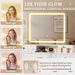 Vanity Desk with 3 Way Mirror and Lights, Large Makeup Vanity Table Set with Charging Station, 3 Lighting Modes & 360° View Mirror, 7 Drawers Dressing Table for Women Girls Bedroom, White