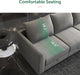 Oversized Modular U-Shaped Sectional Sofa with Storage