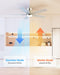 42 Inch Brushed Nickel Flush Mount Ceiling Fans with Lights and Remote, Low Profile Nickel Ceiling Fans for Bedroom Living Room Patio Porch, Quiet 6 Speed Reversible DC Motor, 3CCT, Dimmable