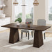 71" Dining Table for 6-8, Rectangle Table with Thick Heavy-Duty Legs | Rectangular Wooden Kitchen Table, Extra Large Desktop, Multi-Purpose Use, Farmhouse, for Living Room, Dining Room, Kitchen