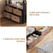 Rustic Brown Twin Over Twin StorageDrawers BunkBed