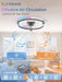 20" RGB Low Profile Ceiling Fans with Lights and Remote, Grey