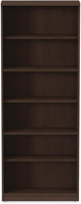 ALE Valencia Series Bookcase, Six-Shelf, 31 3/4W X 14D X 80 3/8H, Espresso