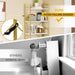 Brushed Gold FiveTier Bookshelf With Display Stand