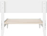, Aria Twin Solid Wood Modern Low Profile Platform Bed, White
