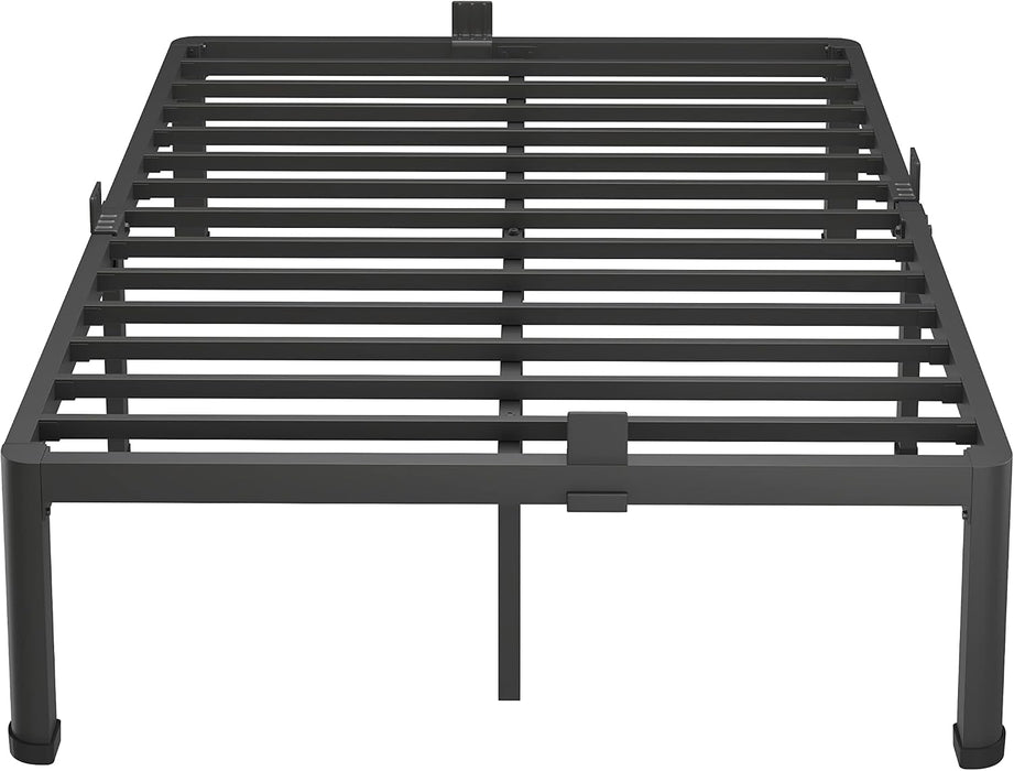 18 Inch Full Size Bed Frame with round Corner Legs and Mattress Stopper