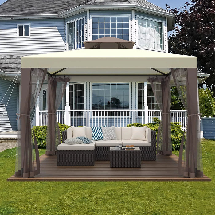 Patio Gazebo Tent 115.75 X 115.75 In, Outdoor Canopy Shelter