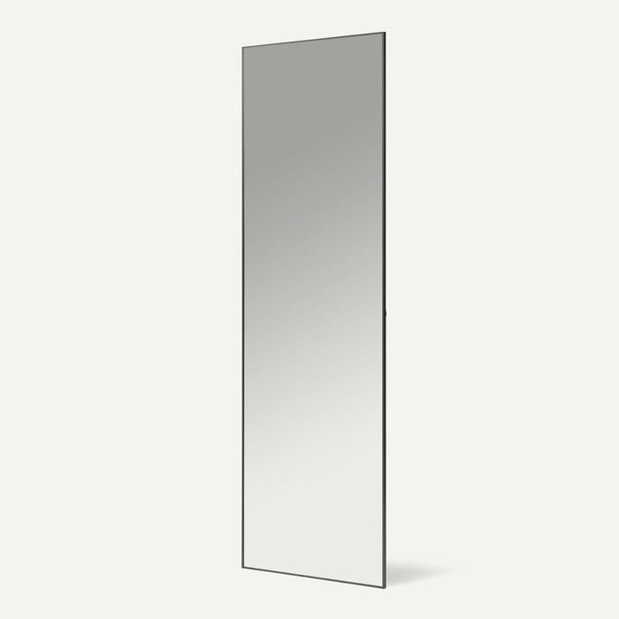 Full Length Floor Mirror, 64" X 21" X 0.55", Black