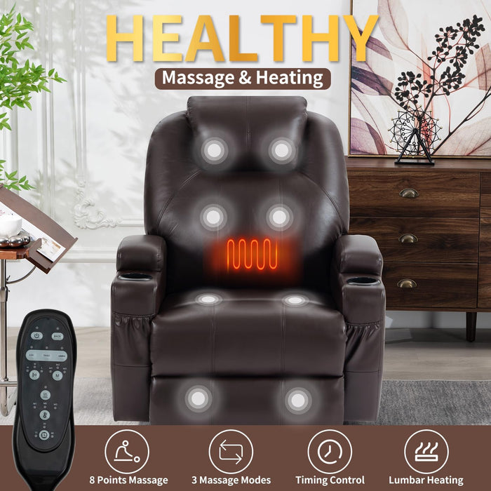 Power Recliner with Massage and Heat