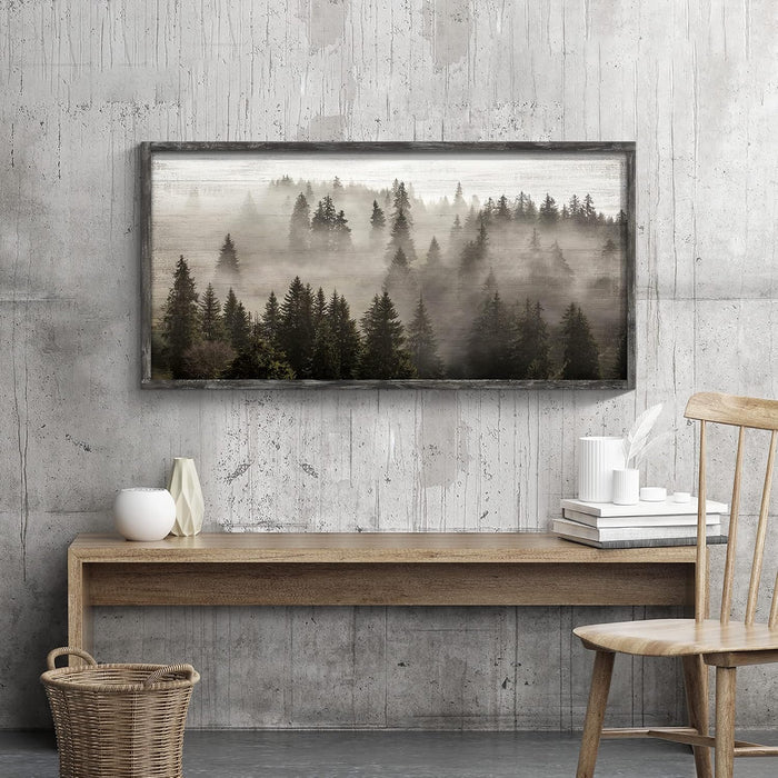Handcrafted Weathered Wooden Framed Wall Art 40x20