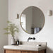 Gold round Mirror, 36’’ Brushed Gold Circle Bathroom Mirrors in Stainless Steel Metal Frame 1" Deep Set Design