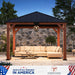 12x12 Cedar Gazebo With WeatherResistant Galvanized Roof