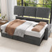 87Inch MultiFunctional Velvet Sleeper Sofa With Storage