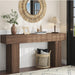 63 Inch Long Console Table for Entryway, Farmhouse Wood Rectangular Sofa Table behind Couch Table, Narrow Entryway Table for Living Room, Entrance, Hallway, Foyer, Easy Assembly (Brown)