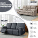 Diamond Recliner Sofa Covers 10-Pieces Stretch Large RV Couch Covers for 4 Seats Reclining Slipcovers Soft Solid Furniture Protector (Grey,4 Seat)