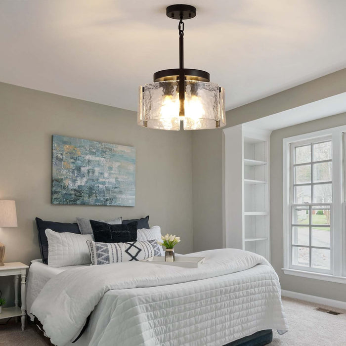 Black Chandeliers for Dining Room Light Fixture, Foyer Lighting Fixtures Entryway Light Fixture, Adjustable Modern Farmhouse Chandelier for Entryway, Bedroom, Bathroom, Foyer, Living Room, Kitchen