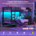 TwinOverTwin Steel Construction Bunk Bed With Storage