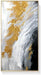 Large Hand-Painted Black and White Abstract Oil Painting on Canvas for Entrance-Hall, Framed Minimalist Wall Art for Living Room, Gold 3D Textured Office Wall Picture for Bedroom Kitchen Home Decoration 28X56Inch