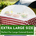 Mesh Food Covers for outside - 9 Pack Upgraded 1 Extra Large 40X24 in & 8 Large 17X17 in Food Tent Food Cover Outdoors Party Collapsible Picnic Nets Umbrella Mesh Screen Pop up Food Dome (White)