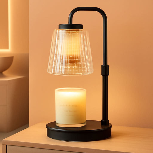 Adjustable Candle Warmer Lamp with Timer: Height Adjustable Birthday Gift for Women for Scented Jar Candles - Safe, Flameless Lighting and Fragrance Warmer for Home Office Decor