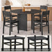Black Dining Chairs Set of 4, Upgrade Farmhouse Kitchen Room Chair